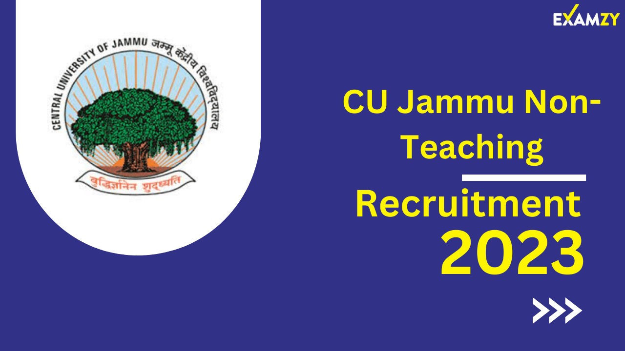 Cu Jammu Non Teaching Recruitment Notification Released Apply