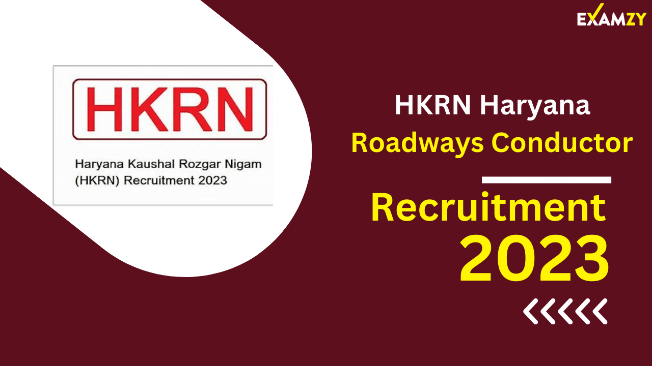 HKRN Haryana Roadways Conductor Recruitment 2023 1190 Post