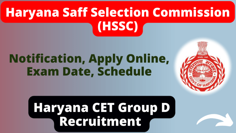 Haryana CET Group D 2023 Notification, Apply Online, Exam Date ...