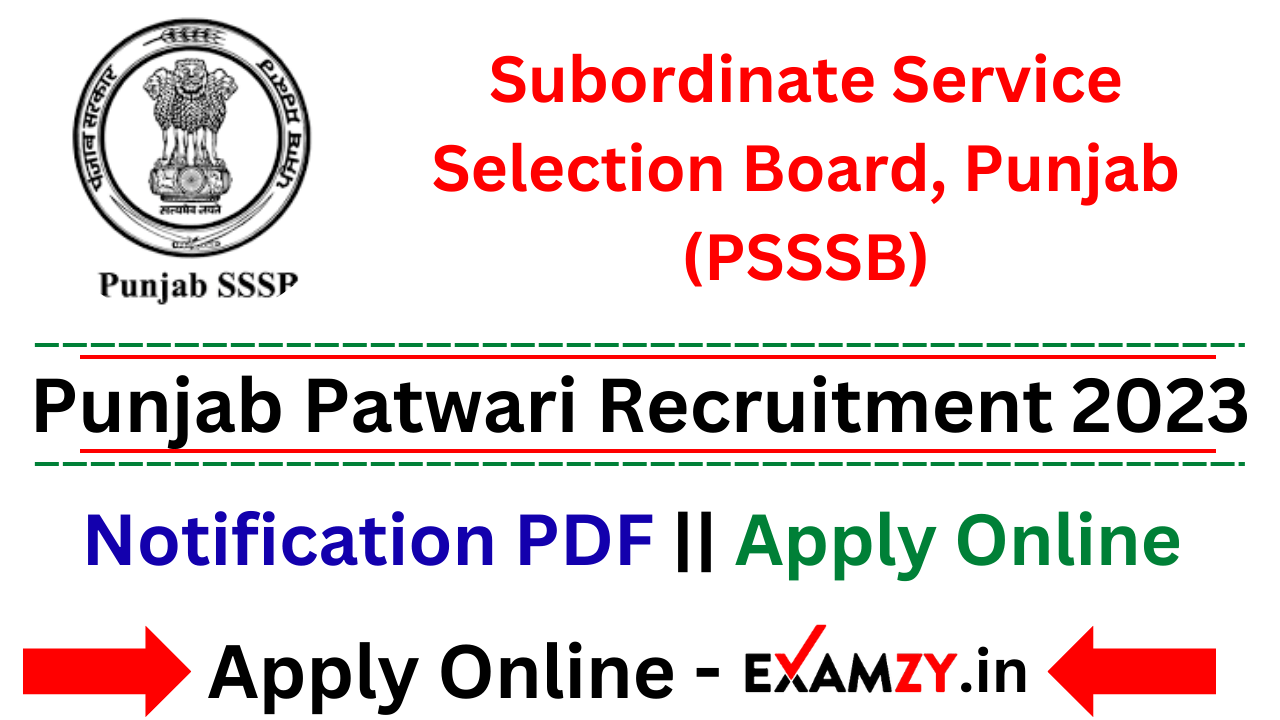 Punjab Patwari Recruitment 2023 [710 Post] Notification Released Apply ...