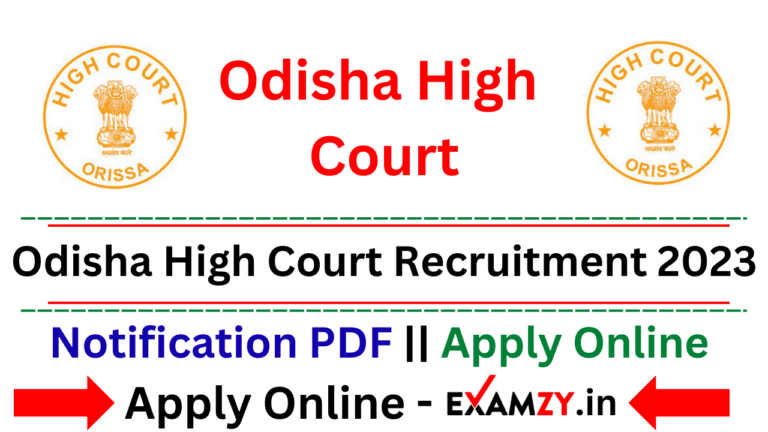Odisha High Court Recruitment 2023 Notification Released For ASO odisha-high-court-recruitment-2023-notification-released-for-aso