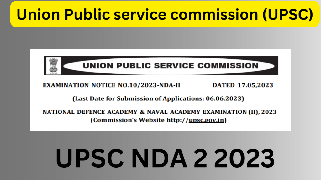 UPSC NDA 2 2023