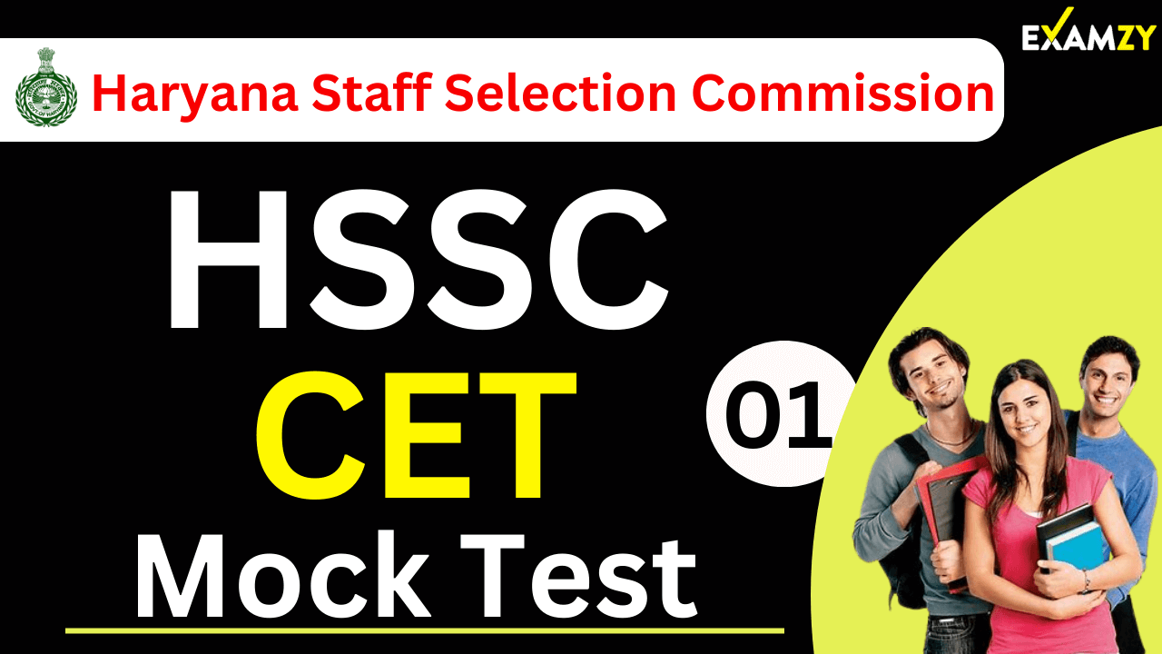 HSSC CET GK Mock Test 1 Haryana CET Mock Test EXAMZY