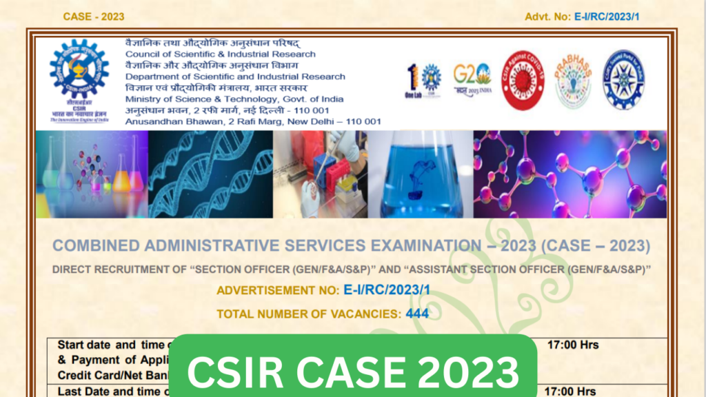 CSIR CASE 2023