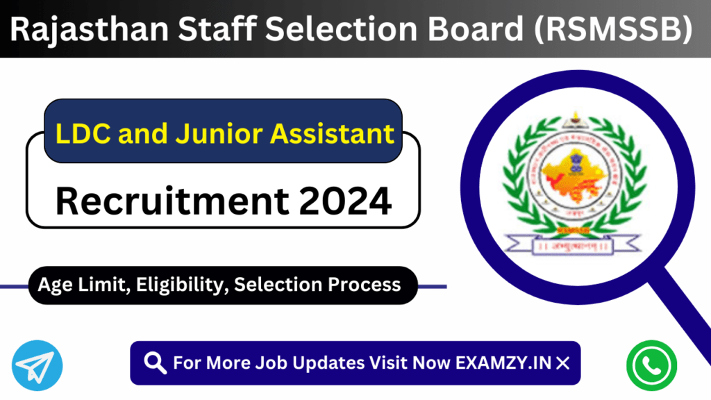 RSMSSB LDC and Junior Assistant Recruitment 2024 Notification Out for 4197 Posts, Apply Online 1 RSMSSB LDC and Junior Assistant Recruitment 2024