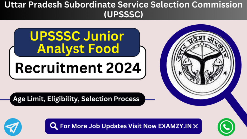 UPSSSC-Junior-Analyst-Food-Recruitment-2024