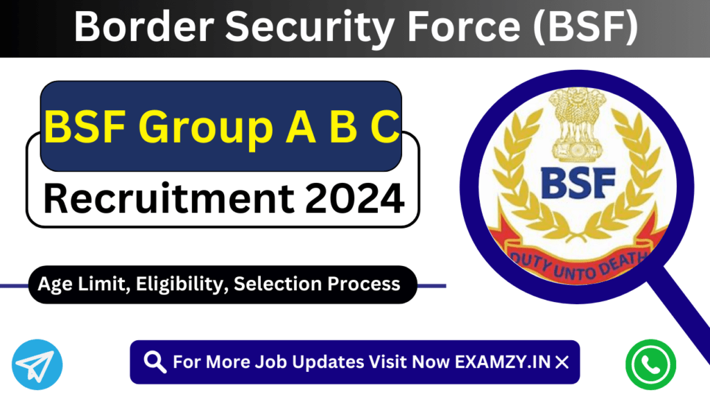 BSF Group A B C Recruitment 2024