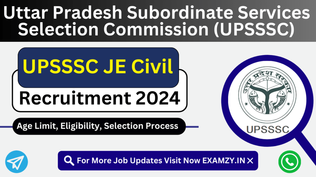 UPSSSC JE Civil Recruitment 2024