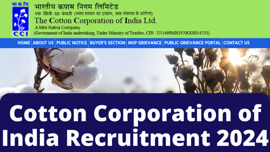 Cotton Corporation of India Recruitment 2024 