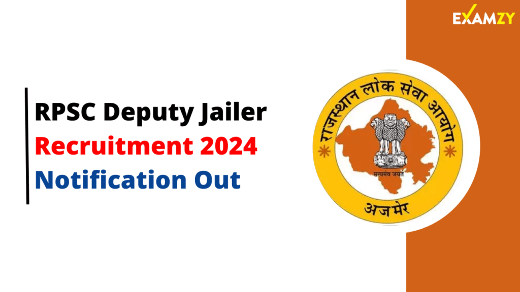 RPSC Deputy Jailer Recruitment 2024 Notification Out for 73 Posts, Apply Online 1 RPSC Deputy Jailer Recruitment 2024