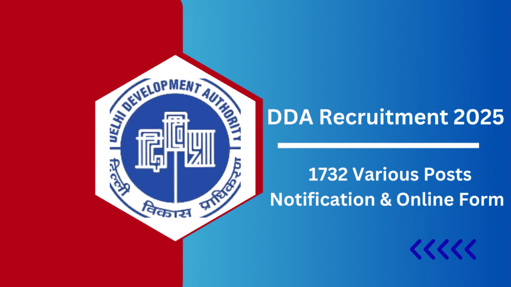 DDA Recruitment 2025