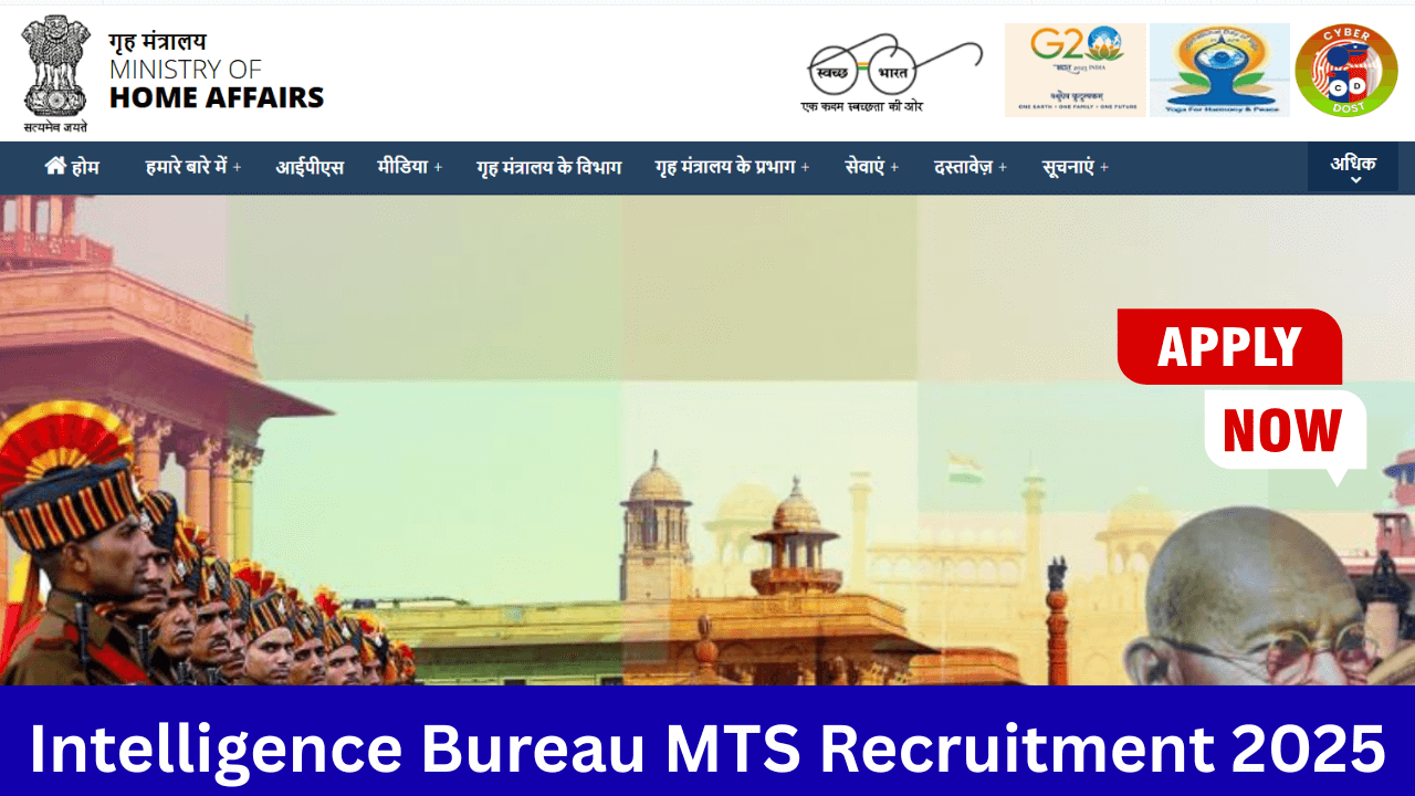 Intelligence Bureau MTS Admit Card 2026 and Exam City Intimation Slip ...