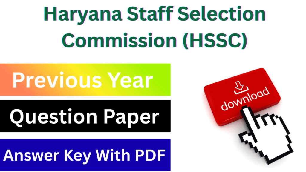 HSSC CET Group-C Previous Year Question Paper with Answer Key PDF Download 1 HSSC CET Group-C Previous Year Question Paper with Answer Key