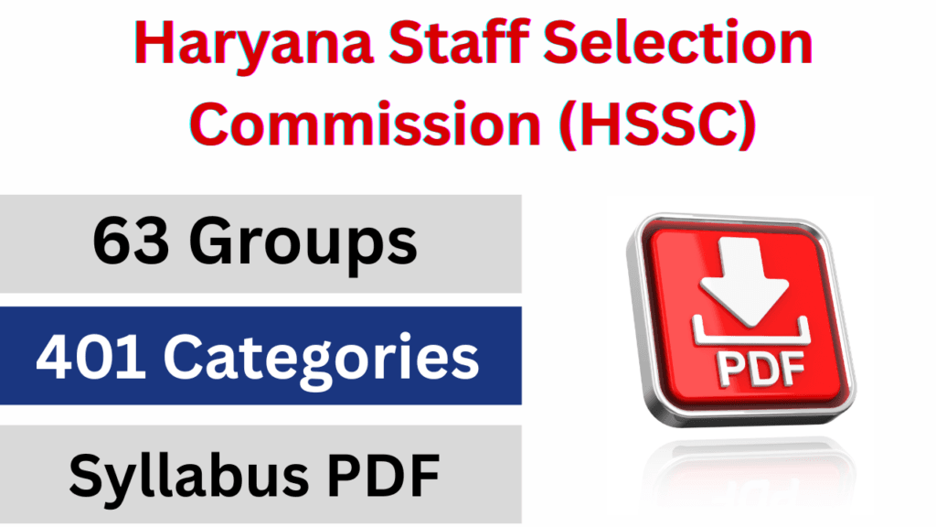 HSSC CET Mains Syllabus 2025-26 for Group C Posts, Download PDF For All Groups 1 HSSC CET Mains Syllabus