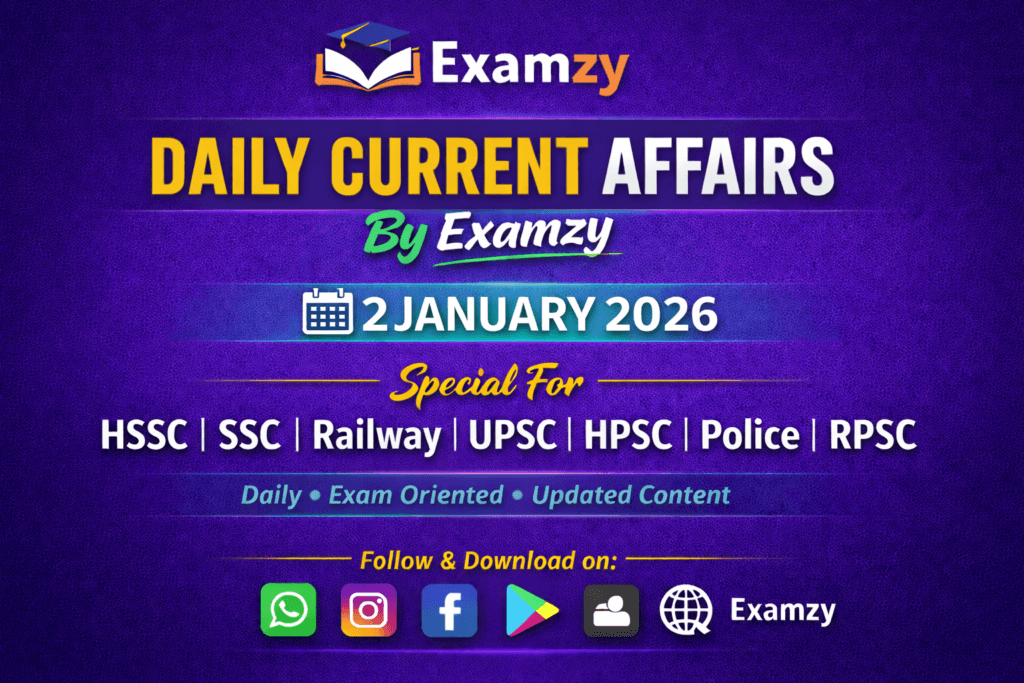 Daily Current Affairs 2 Jan 2026