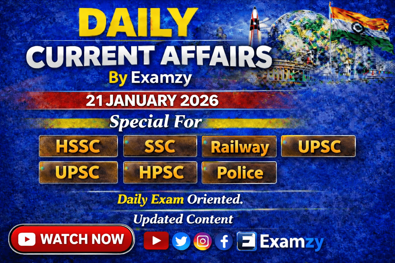 Daily Current Affairs 21 Jan 2026
