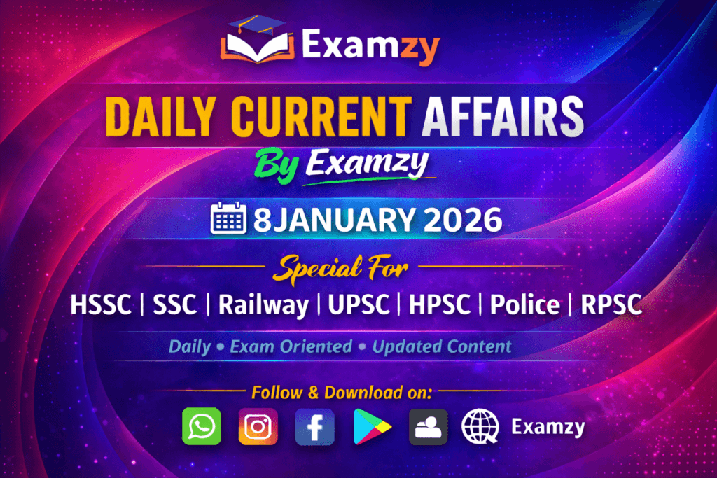Daily Current Affairs 8 Jan 2026