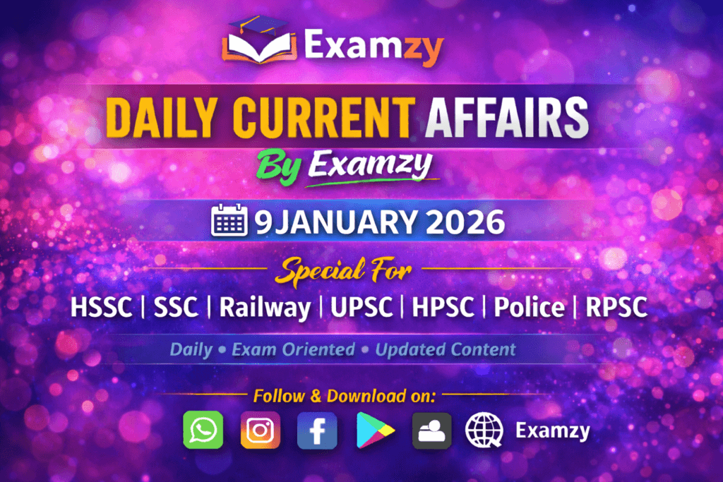 Daily Current Affairs 9 Jan 2026