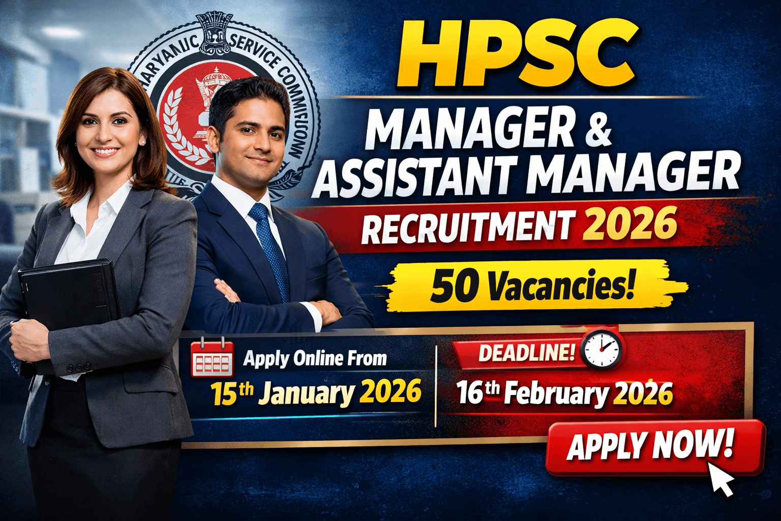 HPSC Manager & Assistant Manager Recruitment 2026
