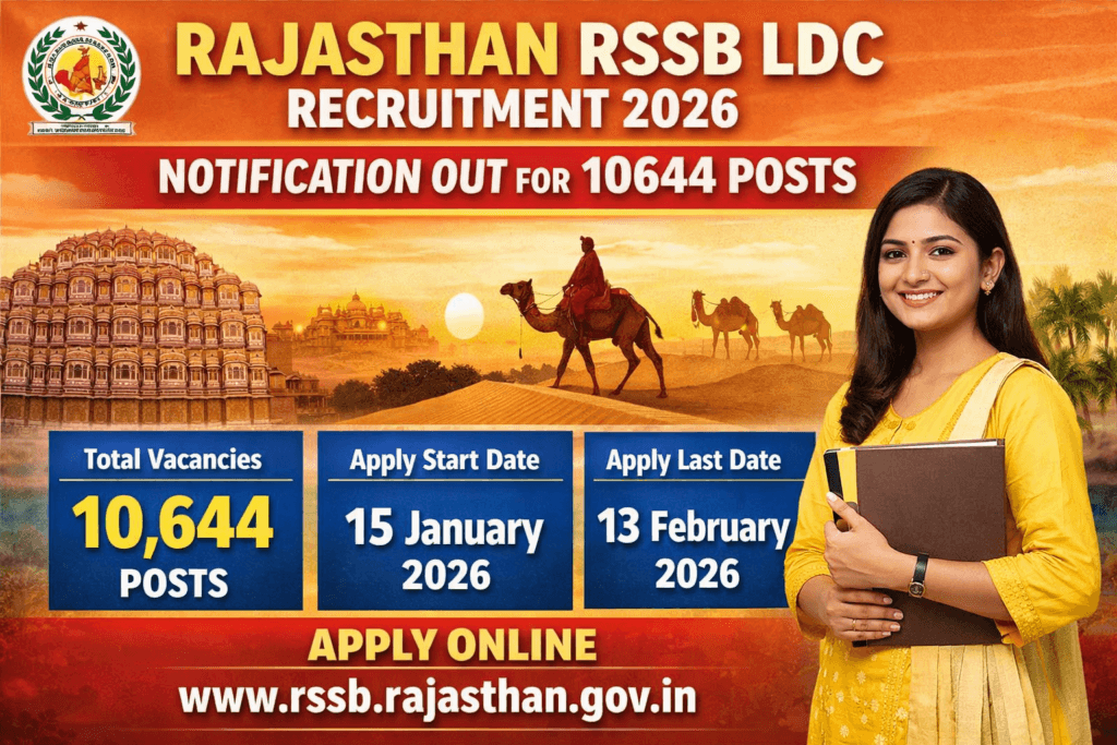 Rajasthan LDC Recruitment 2026