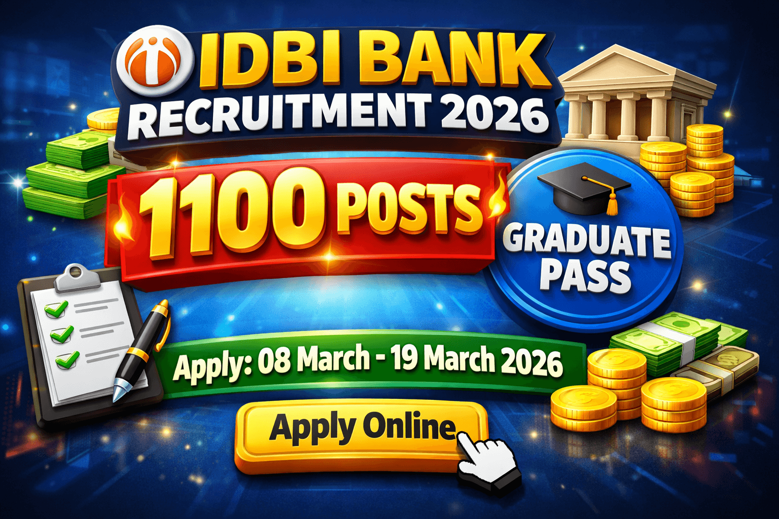 IDBI Bank Junior Assistant Manager Recruitment 2026