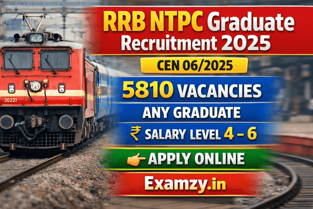 RRB NTPC Graduate CEN 06/2025