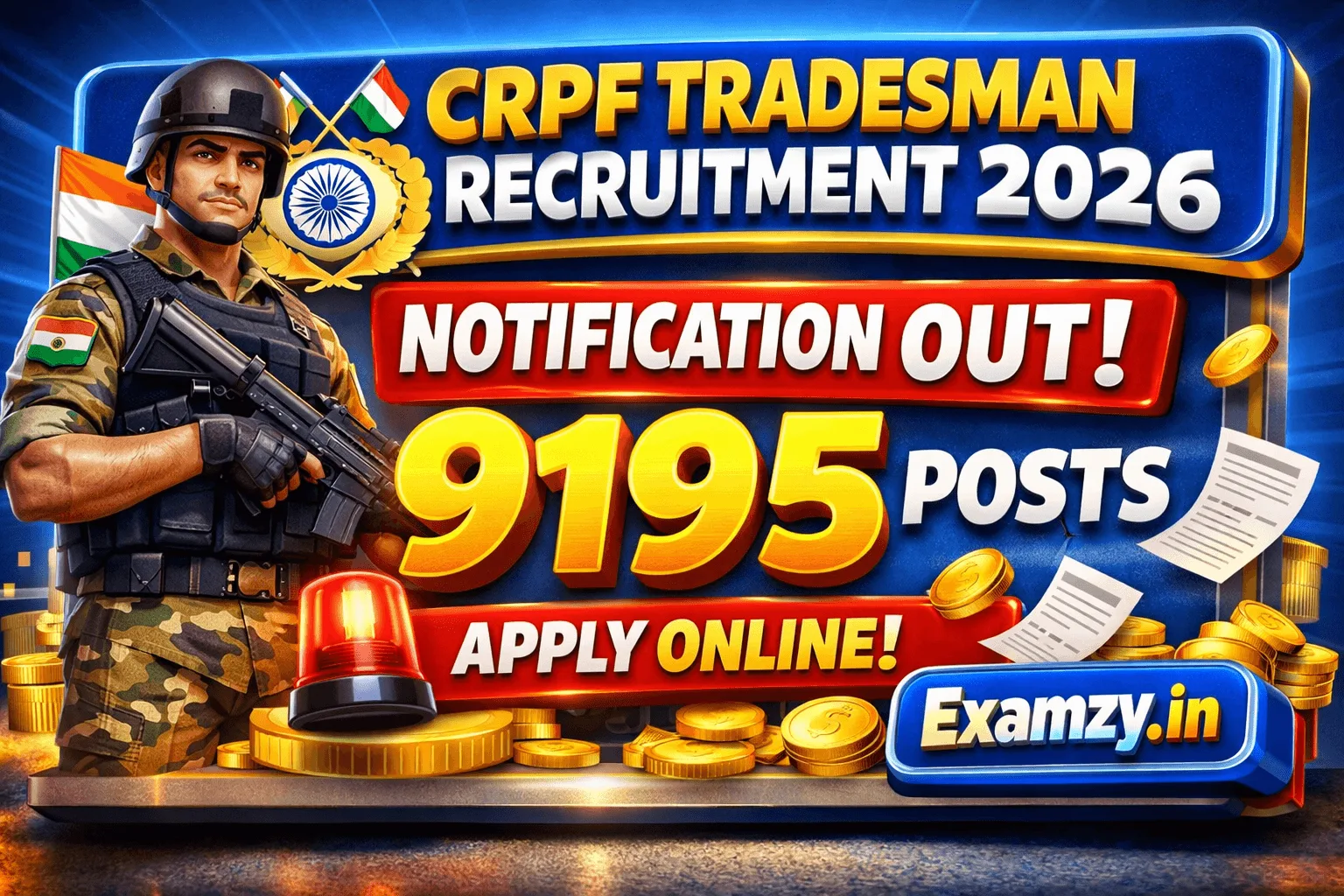 CRPF Tradesman Recruitment 2026
