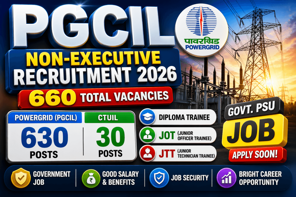 PGCIL Non Executive Recruitment 2026