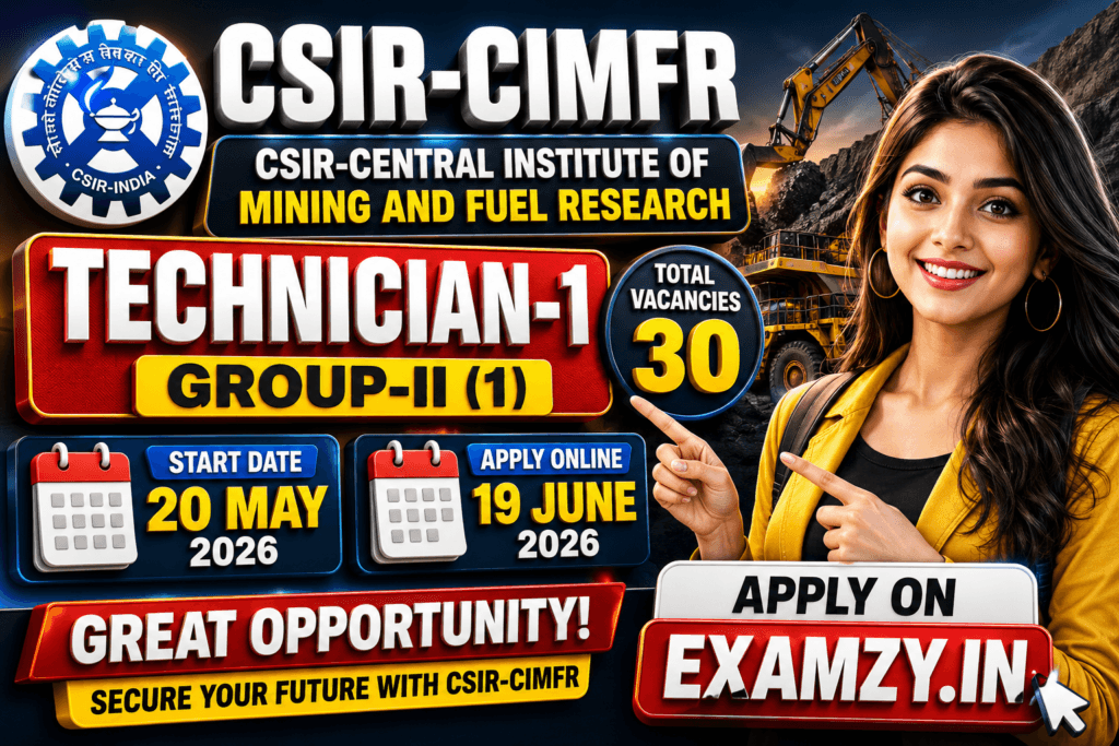 CSIR CIMFR Technician Recruitment 2026 Notification Out for 30 Posts, Apply Online Form 1 ChatGPT Image May 21 2026 10 13 10 AM