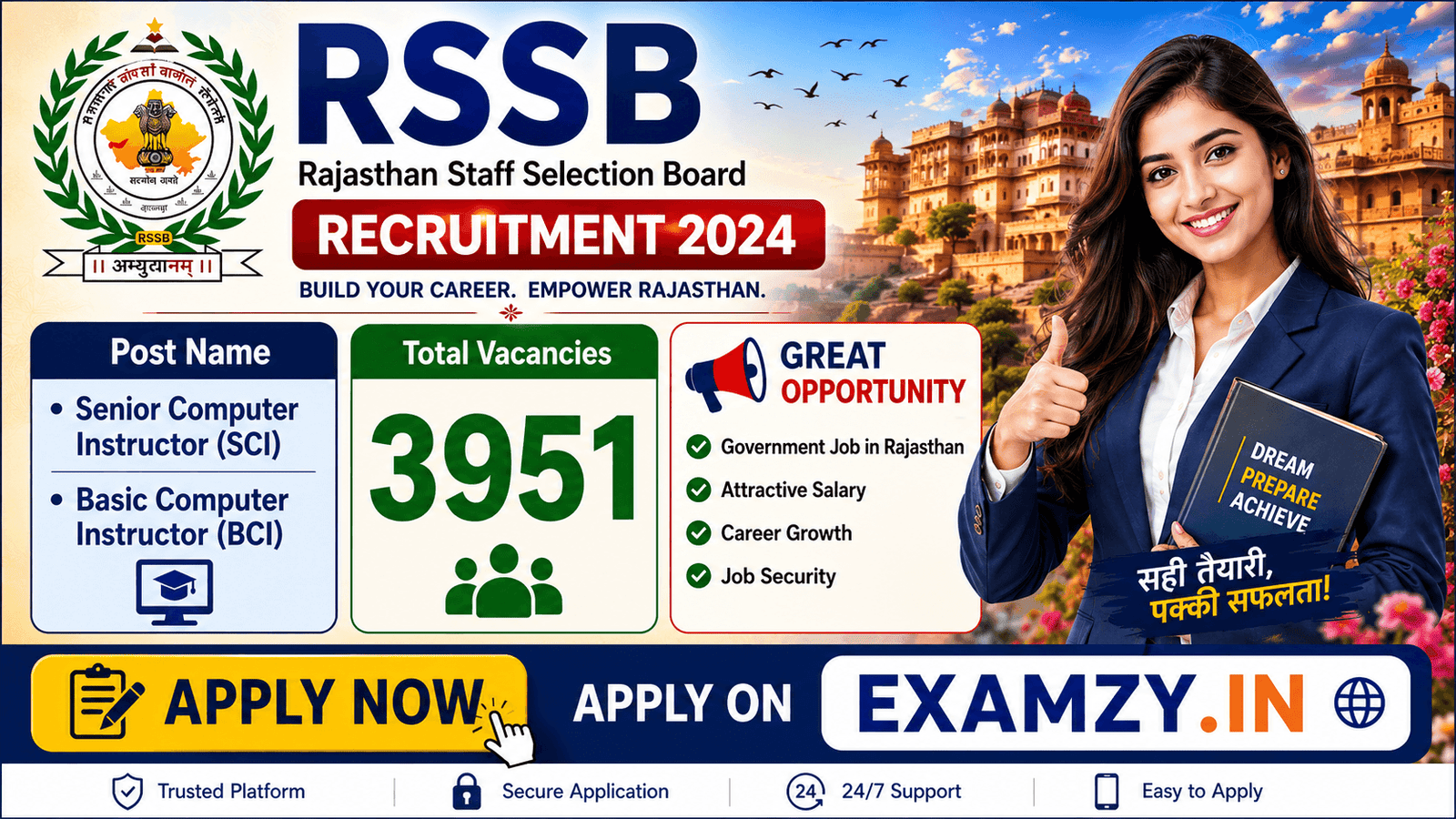 Rajasthan RSSB Computer Instructor Recruitment 2026