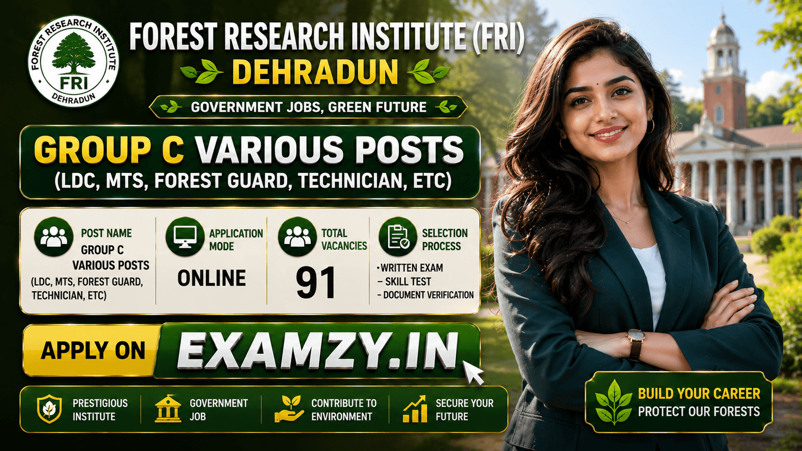FRI Dehradun Group C Recruitment 2026
