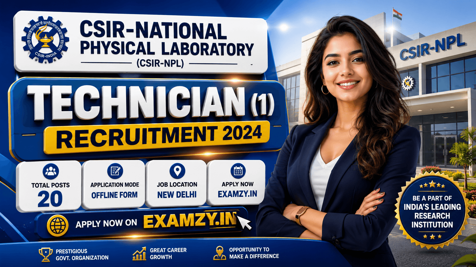 CSIR NPL Technician Recruitment