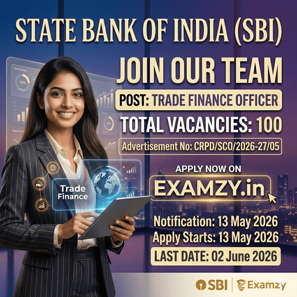 SBI Trade Finance Officer Recruitment 2026