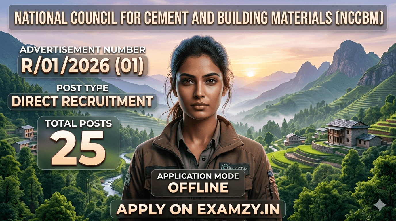 NCCBM Recruitment 2026