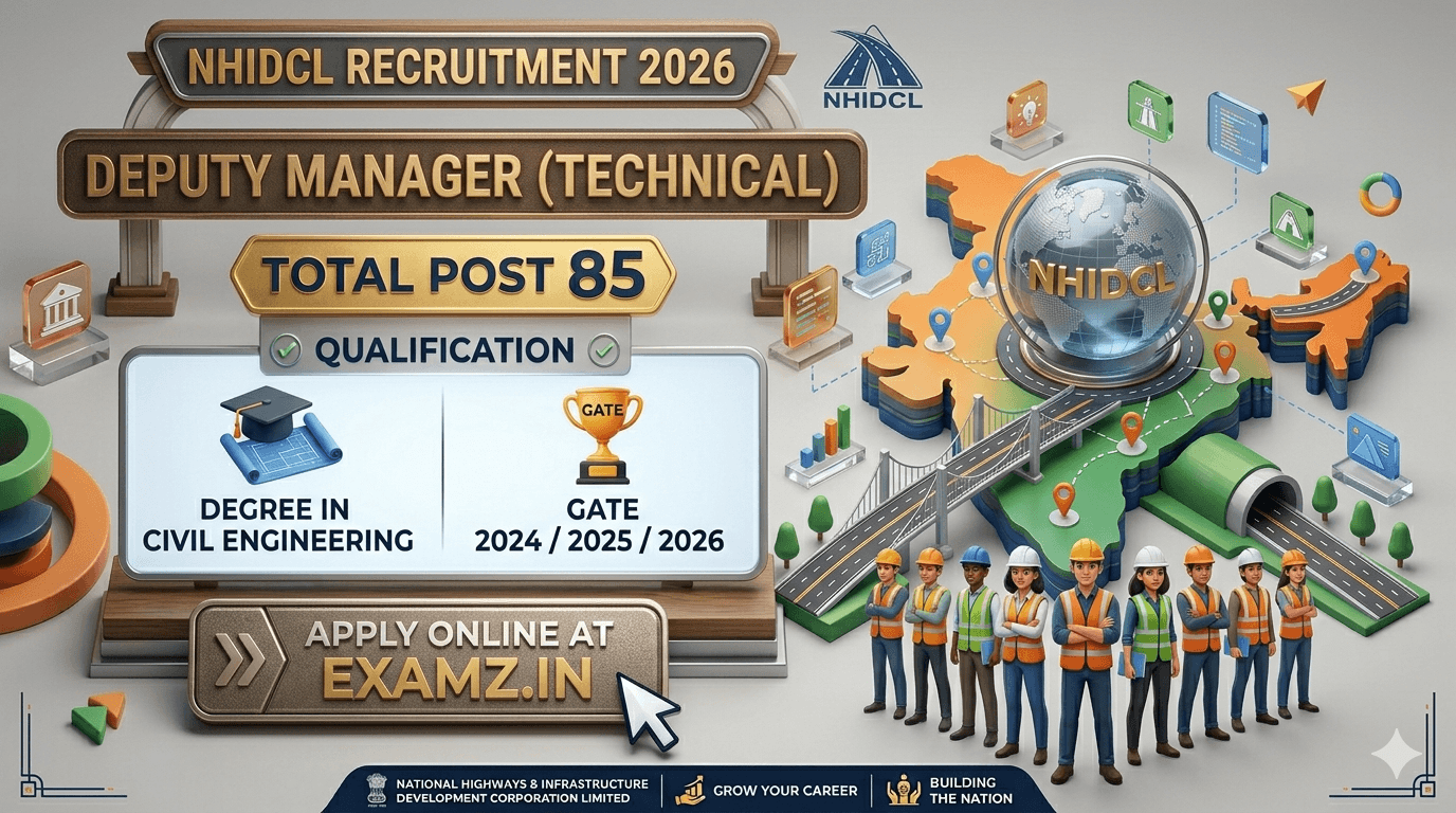 NHIDCL Deputy Manager (Technical) Recruitment 2026