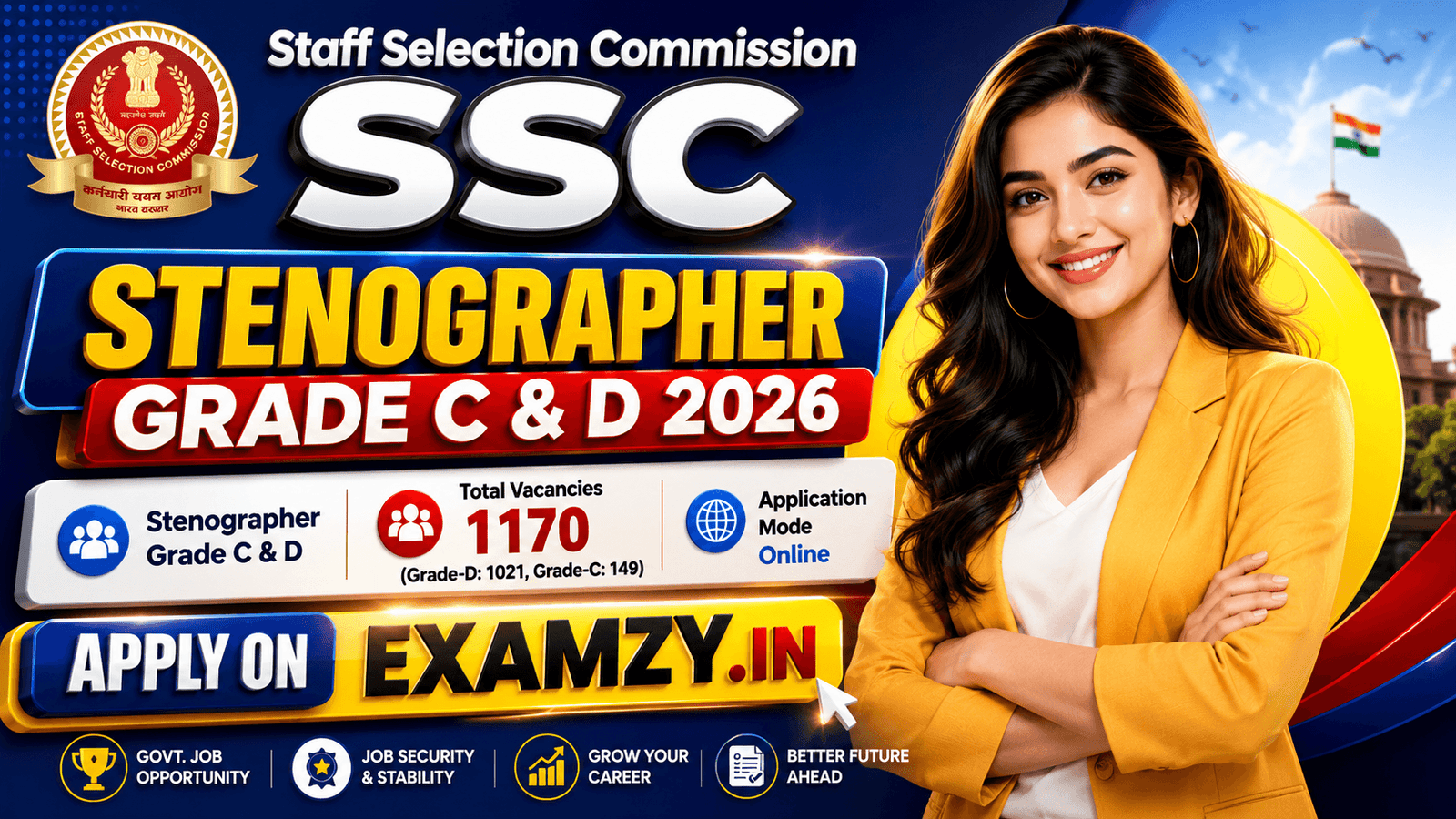 SSC Stenographer Recruitment