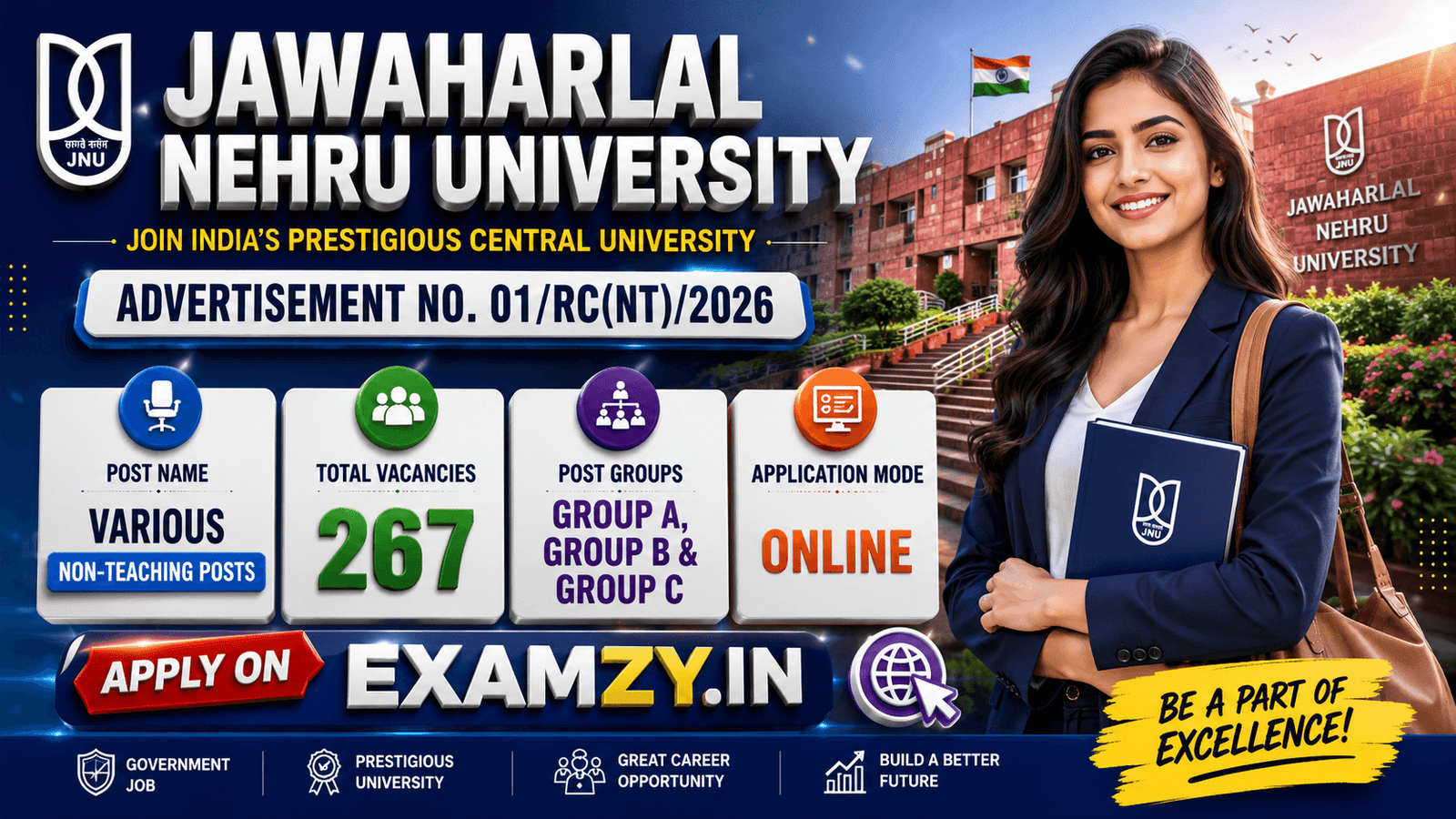 JNU Non-Teaching Recruitment