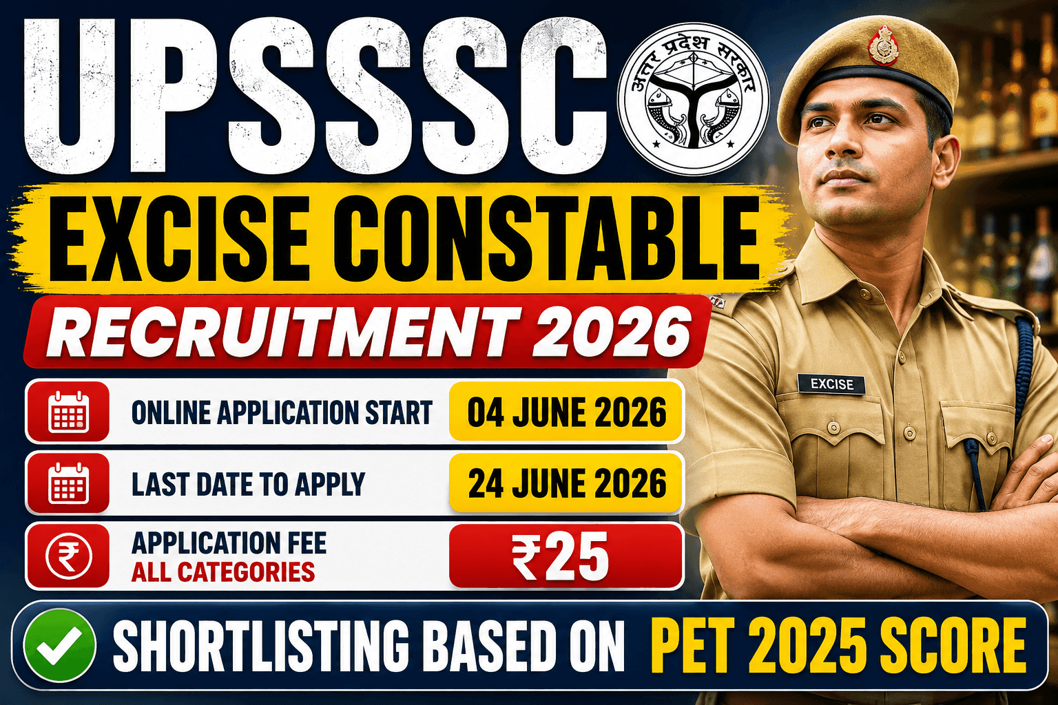 UPSSSC Excise Constable Recruitment 2026