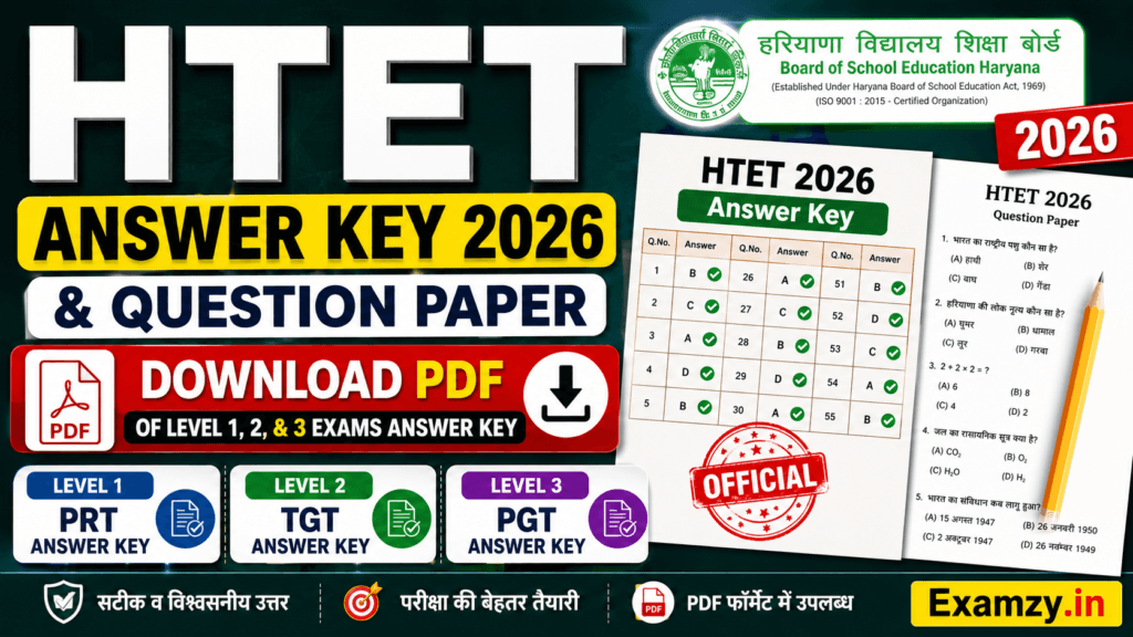 HTET Answer Key 2026