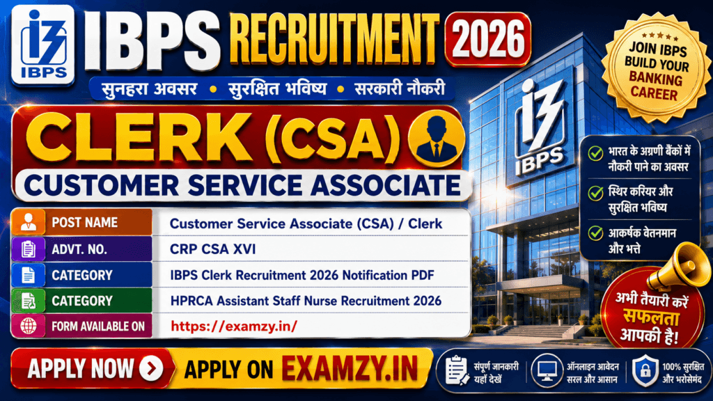 IBPS Clerk Recruitment 2026