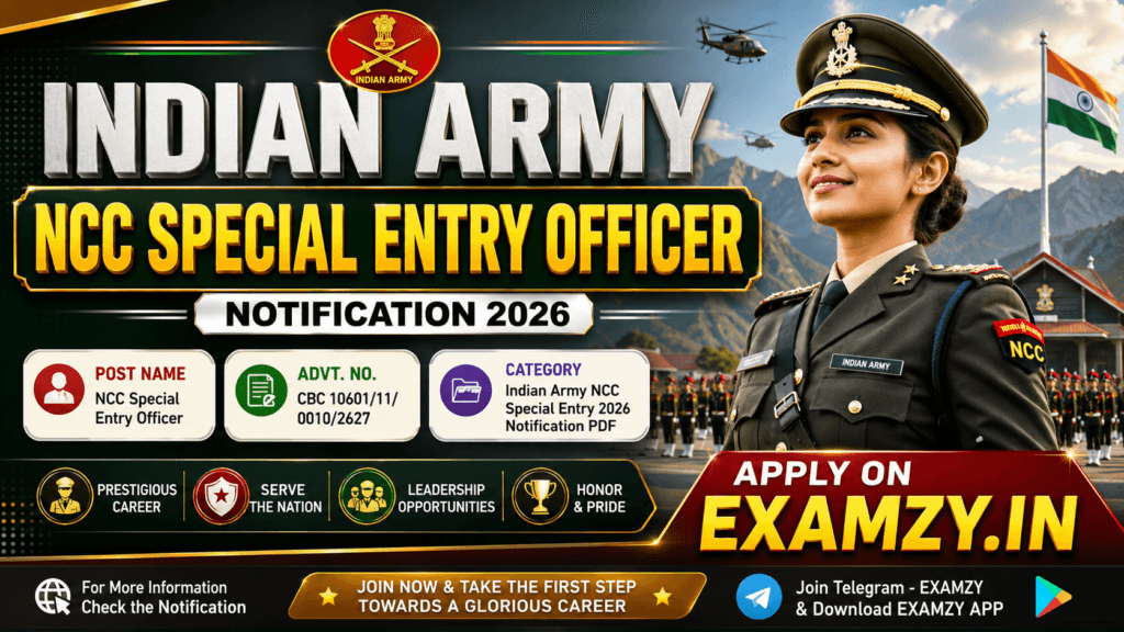 Indian Army NCC Special Entry 125th Course 2026
