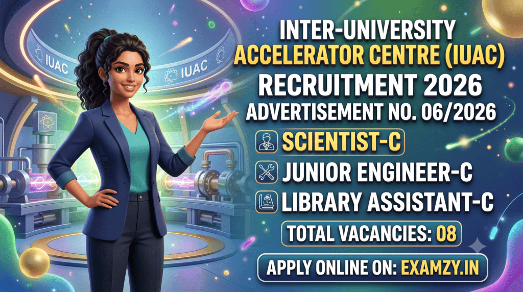 IUAC Recruitment 2026 Notification Out for Scientist, JE and Library Assistant Posts, Apply Online Form 1 Inter-University Accelerator Centre (IUAC)