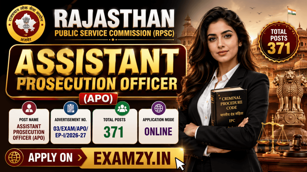 RPSC APO Recruitment 2026