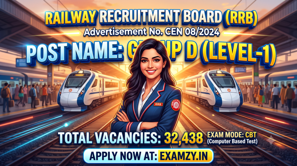 RRB Group D Result 2026 Out CEN 08/2024: Railway Group D Score Card For 32438 Posts 1 RRB Group D Result 2026