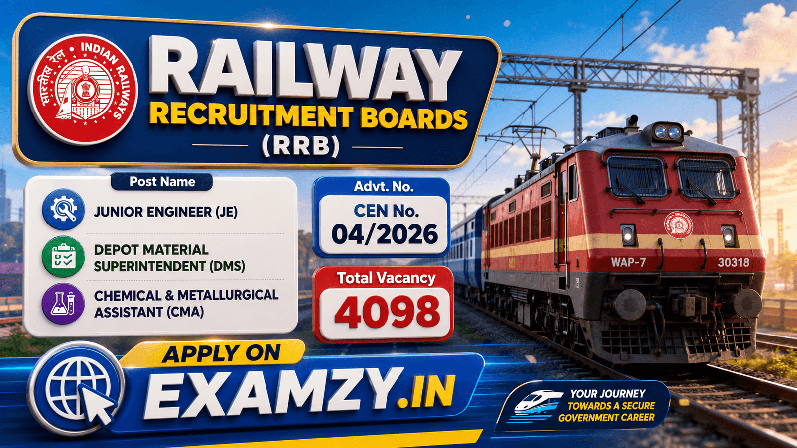 RRB JE Recruitment 2026