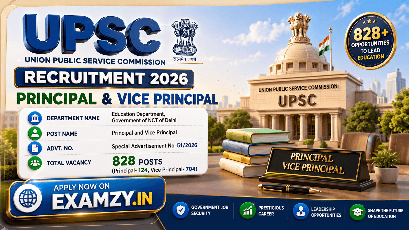 Indian Navy INCET 01/2024 Answer Key OUT for Civilian Recruitment Exam, Objections Submission, Direct Answer Link Here 2 UPSC Principal and Vice-Principal Recruitment 2026