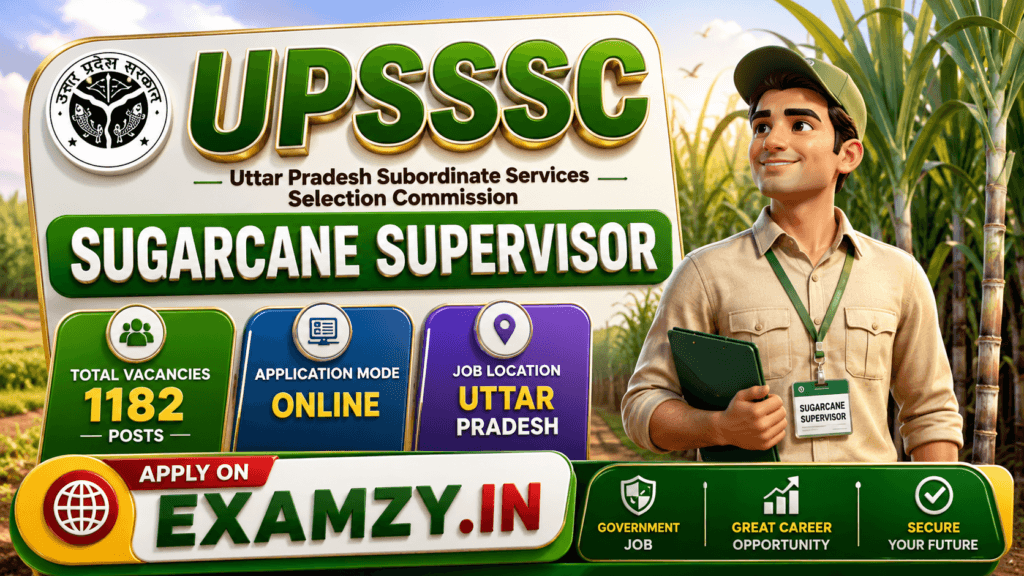 UPSSSC Cane Supervisor Recruitment
