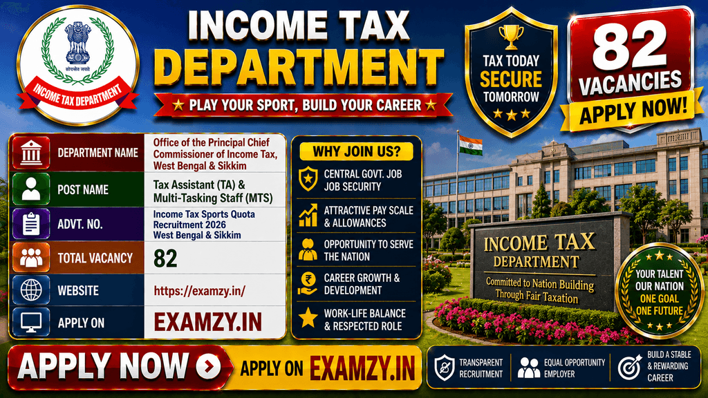 Income Tax Sports Quota Recruitment