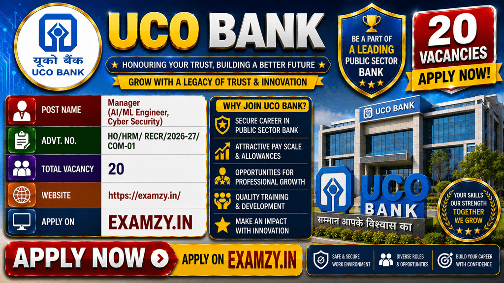 UCO Bank Specialist Officer SO Recruitment 2026
