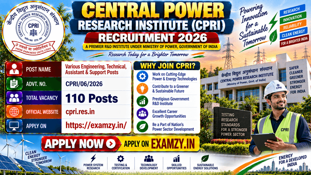CPRI Recruitment 2026